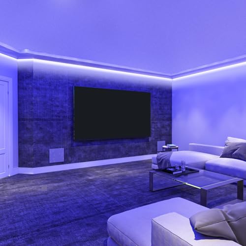 Image of Xtreme Multicolored LED Strip Lights with Remote, 100 Foot RGBW Lights Strip with Adhesive Backing, Cut & Reconnect, Dimmable, 15 Colors, 900 LED Lights, 4 Modes Including Strobe, Flash, Fade & Smooth
