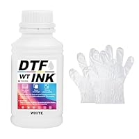 Creatorally DTF Tinte, DTF Transfertinte für Textildruck PET-Folien Thermotransfer für DTF-Drucker, Kompatibel mit i3200、DX5/DX7、5113、i4720、XP600 (Weiß, 500 ml)