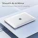 EooCoo Hülle Kompatibel für MacBook Pro 13 Zoll Touch Bar M2 M1 A2338 A2251 A2289 A2159 A1989 A1706, 2022-2017 Freisetzung Ultradünne Glatt Hartschale Schutzhülle Case, Kristall Klar