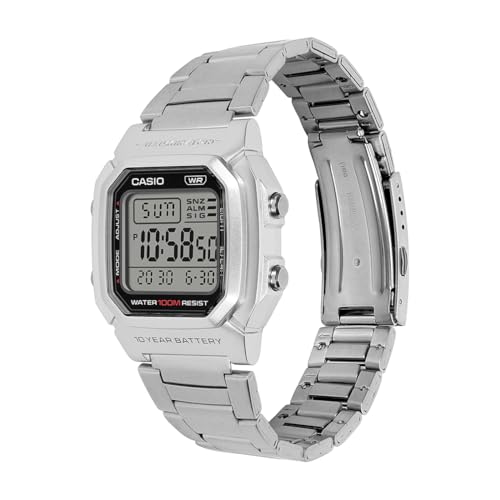Image of Casio W-800HD-1AVDF Digital Silver Watch Unisex (I132)