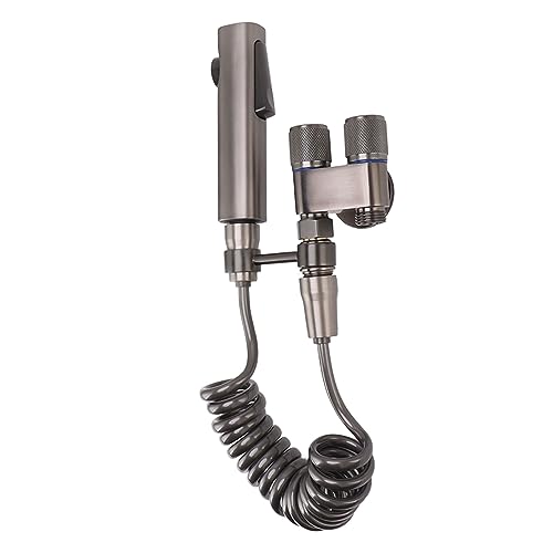 Handheld Toilet Bidet Sprayer, Adjustable Water Jet Spray Bidet Sprayer Stainless Steel Bathroom Bidet Sprayer Set with Hose Bracket for Toilet - Image 9