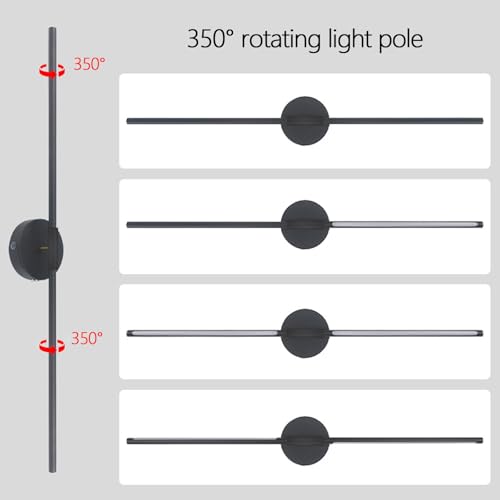 Lámpara de pared con control remoto para iluminar pasillos sin cables ni reformas 4