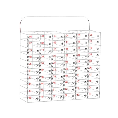 SDdPulse Armario de almacenamiento seguro de acrílico transparente para teléfono con cerradura y llave, ideal para oficinas, escuelas, aulas, dispositivos para nize & Protect, 8 compartimentos, 60