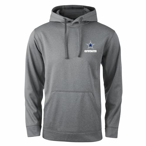 NFL Dallas cowboys Champion Tech Fleece Hoodie, X-Large, Heather Grey