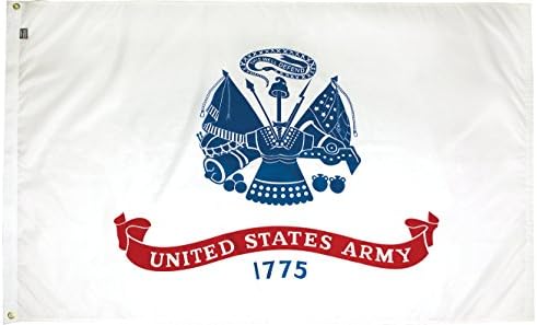 FlagSource U.S. Army Nylon Military Flag, Made in The USA, 3x5'