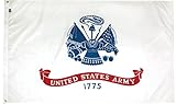 FlagSource U.S. Army Nylon Military Flag, Made in The USA, 3x5'