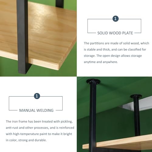 Industrial Hanging Wine Rack - 2 Layer Ceiling Mounted Storage Shelves for Kitchen, Pot & Pan Organizer, Flower Plant Display Stand - Sizes: 60-150cm (150x30x80)