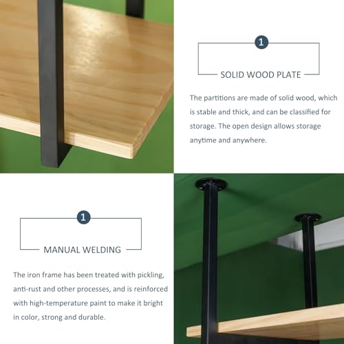 Présentoir pour plantes à fleurs et support de rangement suspendu au plafond - 5
