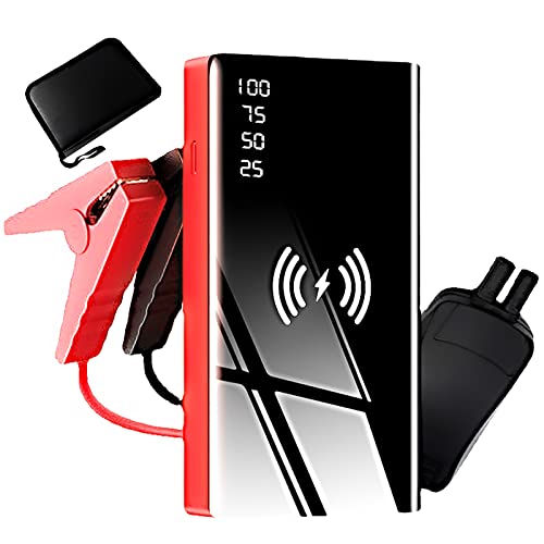 IYUESQ Arrancadores con compresores de Aire, arrancadores de batería, arrancadores de batería de Litio de 12 V para vehículos, supercargadores de batería de automóvil para Motores de gaso