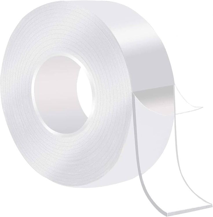 Image of Double Sided Tape -3 Meter Multipurpose Double Sided Tape - Adhesive Tape, Heavy Duty, Heat Resistant, Multi-Functional, Removable, Washable, Anti-Slip Gel Nano Grip Tape (grip tape)