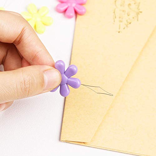 6 Pieces Beading Needles, 2 Sizes Long Straight Beading Embroidery Needles With Needle Bottle And 3 Pcs Bead Needle Threader For Jewelry Making(4.52Inch+5.03Inch) #TOP5