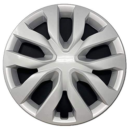 Premium Replica Hubcap, Replacement for Nissan Rogue 2014-2020, 17-inch Silver Wheel Cover (1 Piece)
