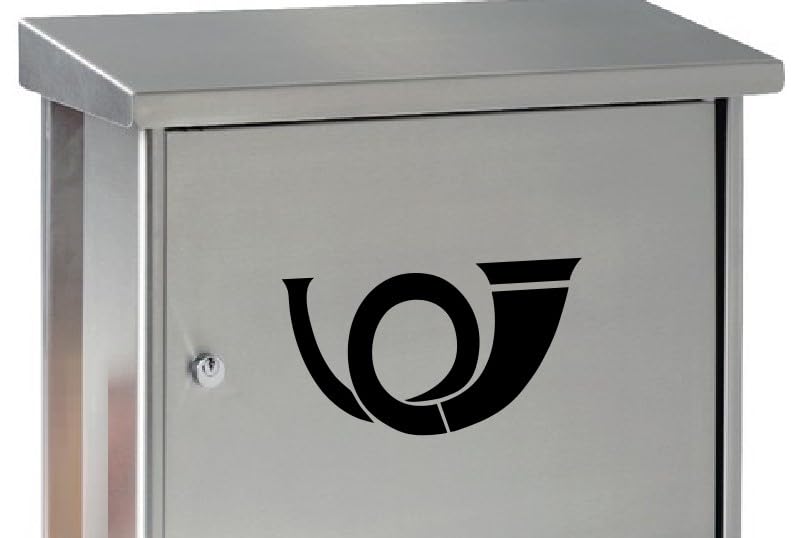 Posthorn Sticker Letter Box Sticker Symbol Sticker (RPMt6/1) (10 cm), Black, 10cm - Image 4