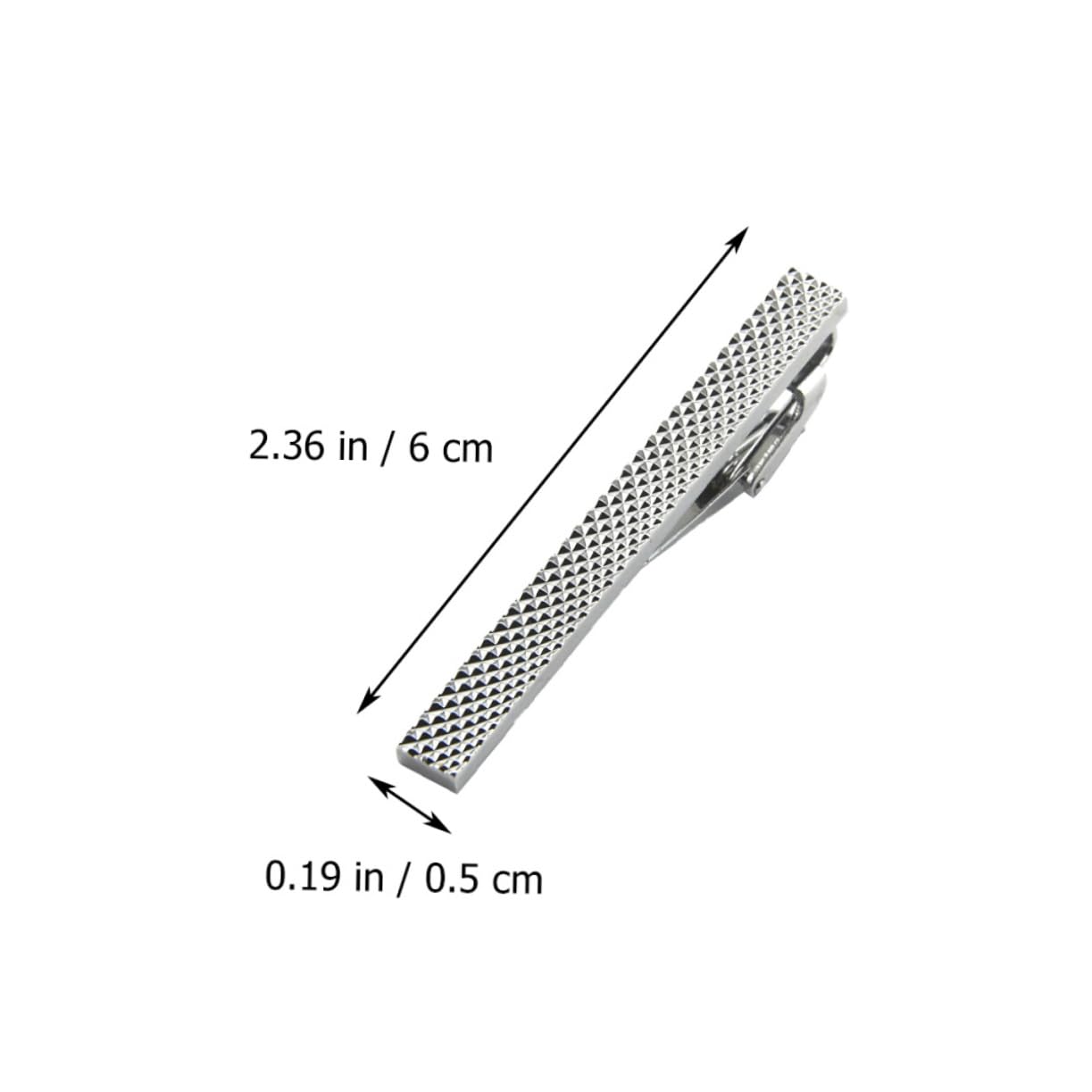 CALLARON 8piezas Clips De Corbata De Cobre Para Hombre Pasadores De Necktie Elegantes y Duraderos Estuche De Accesorios Para Ocasiones De Negocios y Eventos Formales