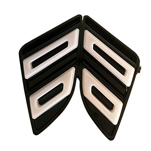 July King LED Daytime Running Light compatible for Nissan Patrol 2016 2017 2018, LED Front Bumper DRL + Streamer Yellow Turn Signals Light