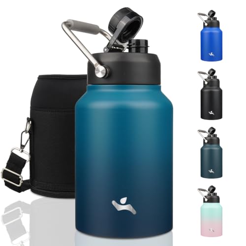 Image of Konokyo 64 oz Insulated Stainless Steel Water Bottle Jug with Handle