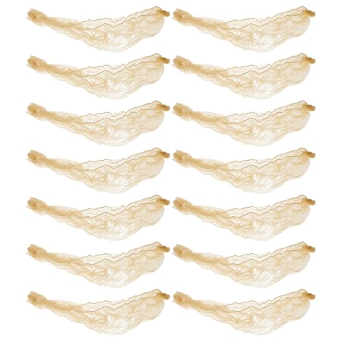 Veemoon 50 Redecillas Para El Pelo Para Mujer Para Moño Para Danza Ballet De Poliéster Dorado