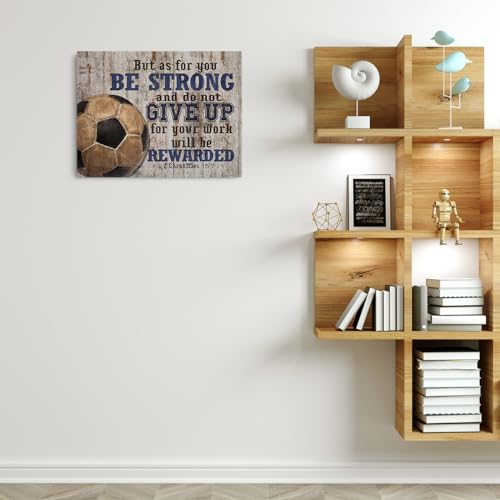 Tbt TBT630 Soccer Gifts Stuff Religious Soccer Canvas Wall Art Wall Decor Inspirational Boys Men Room Rustic Framed Posters Art Prints Artwork Pictures thumb #4