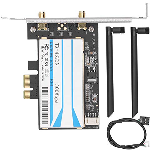 BONKZEBU Tarjeta de Red Inalámbrica de Doble Banda BCM943228 2.4g/5g 300mbps 802.11A/b/g/n Conveniente Tarjeta Bluetooth + WiFi para Windows7/Windows8/ 10 Fuerte Compatibilidad