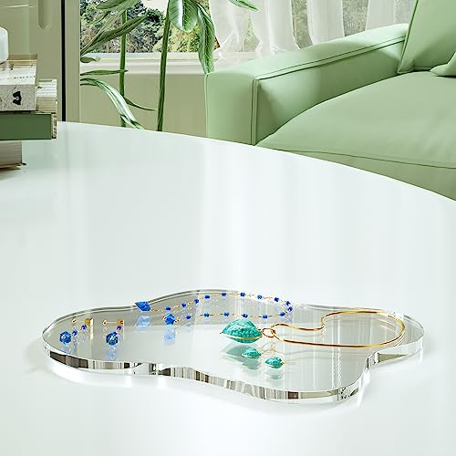 Acrylic Coaster Decorative Plates, Irregular Bar Drink Coaster, Clear Cloud Shape Coffee Cup Coaster, Perfect for Tabletop Protection and Accessories Display.(Clear) - Image 5