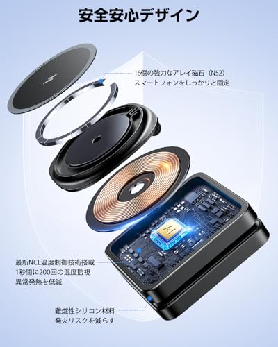 ADADPU ADADPU 3 in 1ワイヤレス充電器 M9 の商品画像 6