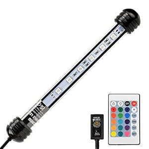 NICREW Submersible Aquarium Light, Underwater RGB Multicolor LED Lights for Fish Tank, 7 Inches, 18cm