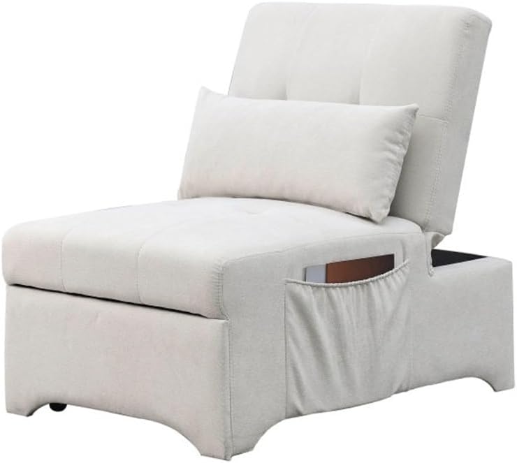 24.5" W Convertible Chair 4 in 1 Multifunctional Folding Sleeper Sofa Bed Pull Out Sleeper Sofa Bed with Adjust