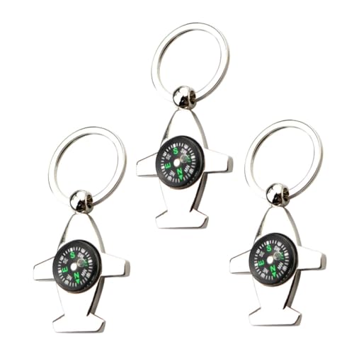 Set 3 brújulas mini para escalar, colgante portátil miniatura 1