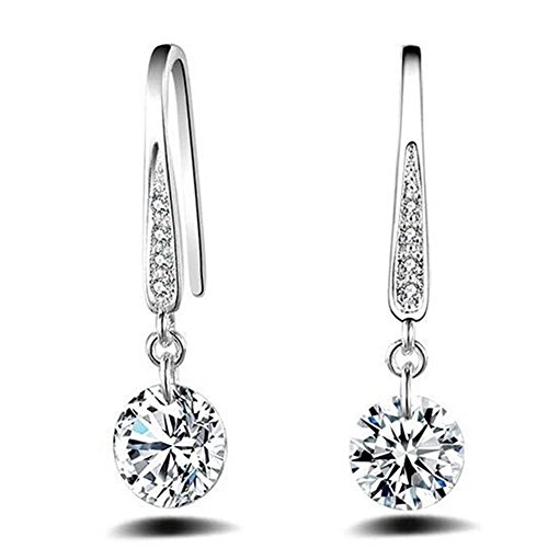 Preisvergleich Produktbild Hacoly Damen Lang Ohrringe Hängend Ohrhänger Ohrringe Ohrschmuck Tropfen Ohrringe Strass Handmade Ohrhänger Kleine Hängeohrringe für Mädchen Damen Zubehör