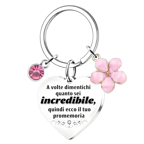 Regalos originales para mujer llavero para mujer, relleno de calcetines para ella, regalo de agradecimiento para novia, esposa, mejor amiga, colegas, bonito regalo secreto de Navidad (Italiano)