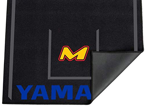 MOTO-D Motorcycle Mat for Yamaha (8'L x 3'W) Track Garage Showroom