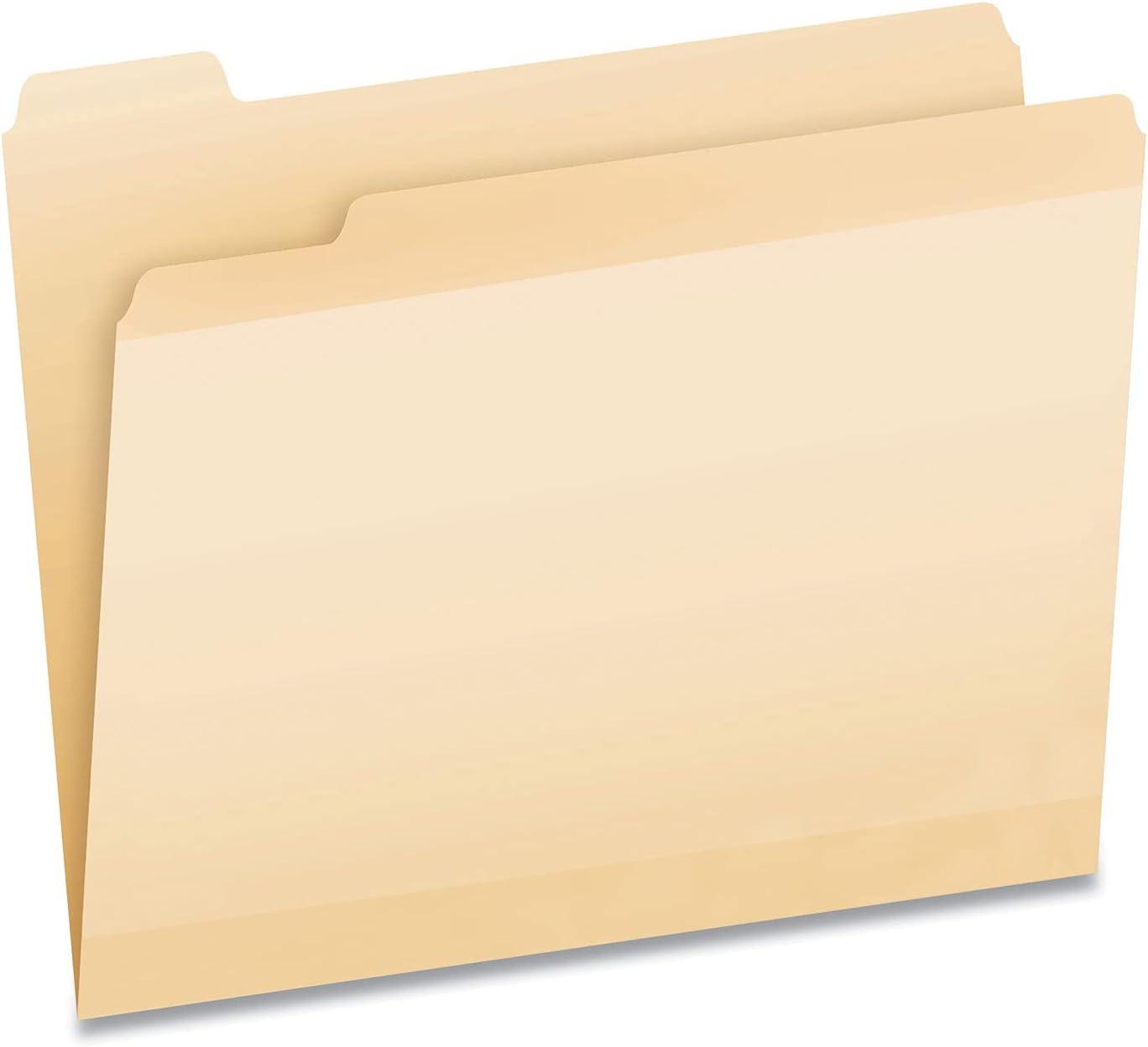 Pendaflex Reinforced File Folders, Extra Durable, Poly Reinforced Edges, Manila, Letter Size, 1/2 Cut Tabs, 24 Per Pack (86221) image 2