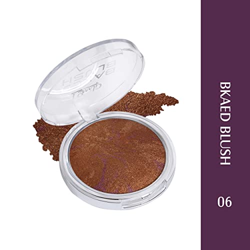 Image of Glam21 Baked Blusher | Highly Pigmented, Long Lasting | Illuminating Glow Finish | Smooth & Blendable Texture |Stays up to 8 hours | For All Skin Types | 6gm | Shade-06