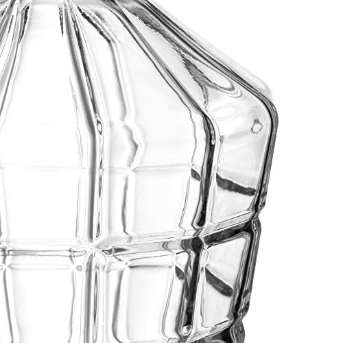 Juego de whisky de cristal transparente Leonardo 22765 con botellón 7