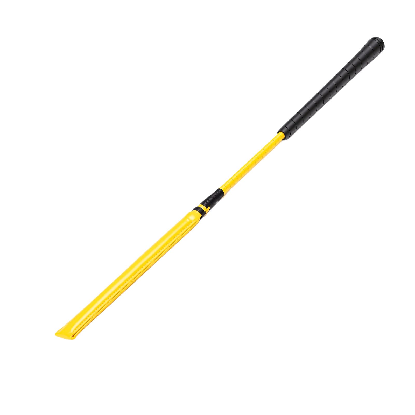 CHICIRIS Frustino da Equitazione in Pelle Verniciata, Manico in Silicone Antiscivolo da 65 Cm, Design a 3 Sezioni, per Allenamenti Equestri, Corse e Pratica di Guida