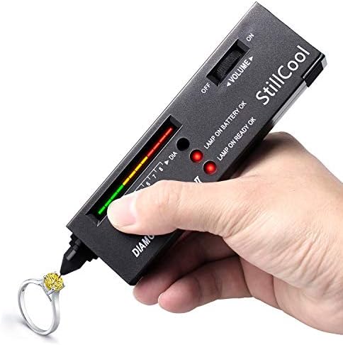 StillCool Diamond Tester, High Accuracy Diamond Tester Pen, Diamond Tester Professional, Diamond Detector Gem Tester Gemstone Gemstone Tester, Black