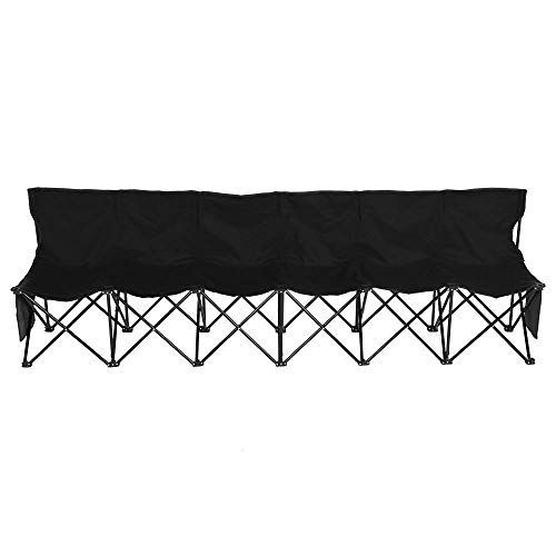 Yaheetech 6 Seats Portable Sideline Folding Bench Soccer Team Bleacher Chair Outdoor Sports
