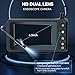 Dual Lens Industrial Endoscope SKYBASIC Borescope Camera with Light, 4.3'' LCD Screen HD Digital Snake Handheld Waterproof Sewer Inspection Camera with 8 LED Lights, 16.5FT Semi-Rigid Cable