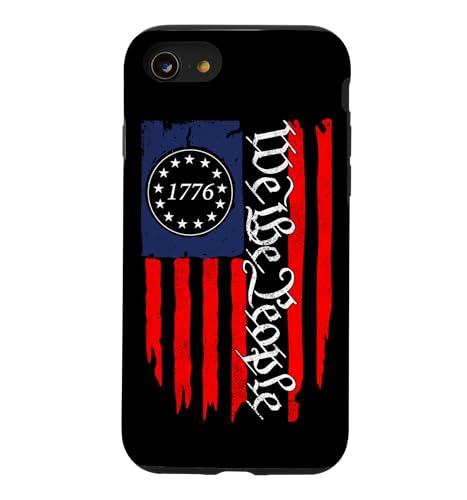 Vintage Old American Flag 1776 We The People USA �X�}�z�P�[�X iPhone SE (2020) / 7 / 8 �p