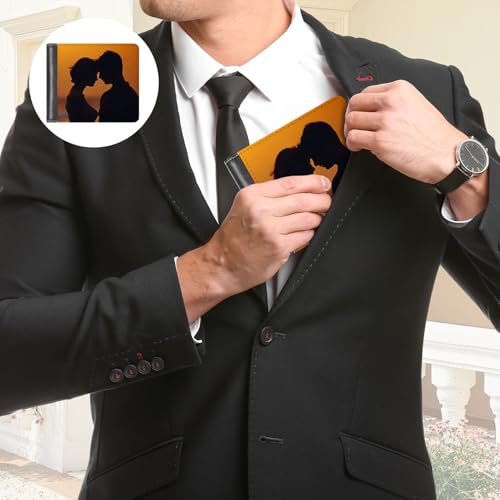 4 Pieces Sublimation Wallets Blanks for Men Father's Day Gifts Employee Appreciation Thank You Gifts Graduation Heat Transfer Sublimation Wallet Bulk4