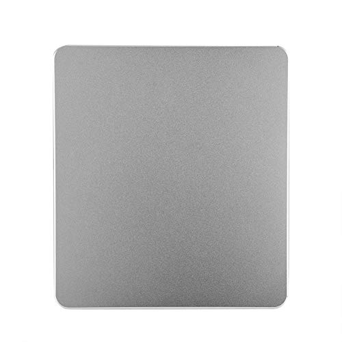 Preisvergleich Produktbild HaiQianXin Aluminiumlegierung rutschfeste Gaming Mouse Pad Matte Doppelseitige Genaue Steuerung Mousepad für PC (Color : Silver)