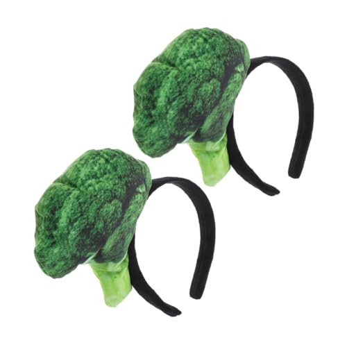 minkissy Accessoires Coiffure Brocoli Lot De 2, Bandeaux Légers En Tissu, Pour Festivals Et Maquillage