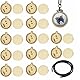 dancepandas Mini Stickrahmen Holz 30PCS Mini Ring Stickrahmen Kreuzstich Rahmen Runde Holzreifen für Basteln, Sticken, Nähen und DIY (2.5cm)