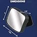 Made in USA, HD Metal Lense 360° Blind Spot Mirrors