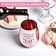 Geiserailie Lustige 40/60 Geschenke für Frauen zum Geburtstag inklusive Rosé Vergoldetes Weinglas mit Gravur und Geburtstagssocken Geschenk zum Hochzeitstag Rotweingläser und Strümpfe für Damen(40)