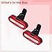 Machify Red & White 2 Pcs Tail Light, USB-C Rechargeable, Safety Lights Rear, 2.8 X 0.9 X 0.8 in, Ipx6 Waterproof, Easy Use
