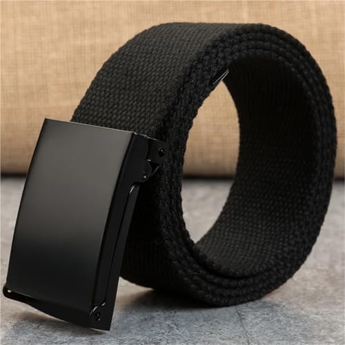 Plus LONG Size Canvas Belts Men Black Automatic Buckle Unisex Women Large Big Size Jeans Belts2