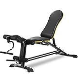 Wesfital Adjustable Workout Bench Weight Bench with Leg Extension and Curl Strength Training Bench...
