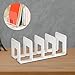 Baoblaze Book Stand Acrylic Bookends Multifunction Bookshelf Dividers Purse Handbag Organizer for Countertop Study Room Home Bookshelf, White