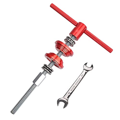 Bike Headset Cup Press Install Tool, No-n Slip Bicycle Bottom Bracket Repair Accessories Bearing Installer Detachable Headset Press-in Tool (Red)